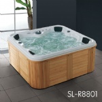 4-person Luxury Outdoor Jacuzzi Large Spa Pool Massage Bathtub
