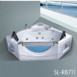 Acrylic Corner Alcove Whirlpool Bathtub Intelligent Controller SL-R8711