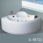 Full Acrylic Corner Spa Bathtub Freestanding SL-R8723