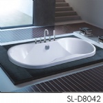 Drop-in Artistic Adult Soaking Bathtub SL-D8042